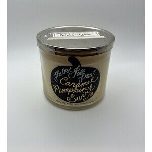 NWT Bath‎ & Body Works Caramel Pumpkin Swirl 3-wick Candle